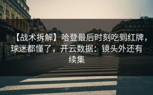 【战术拆解】哈登最后时刻吃到红牌，球迷都懂了，开云数据：镜头外还有续集