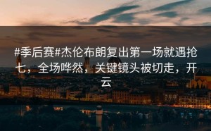 #季后赛#杰伦布朗复出第一场就遇抢七，全场哗然，关键镜头被切走，开云