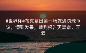 #世界杯#布克复出第一场就遇罚球争议，懵到发呆，裁判报告更离谱，开云