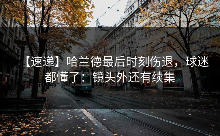 【速递】哈兰德最后时刻伤退，球迷都懂了：镜头外还有续集